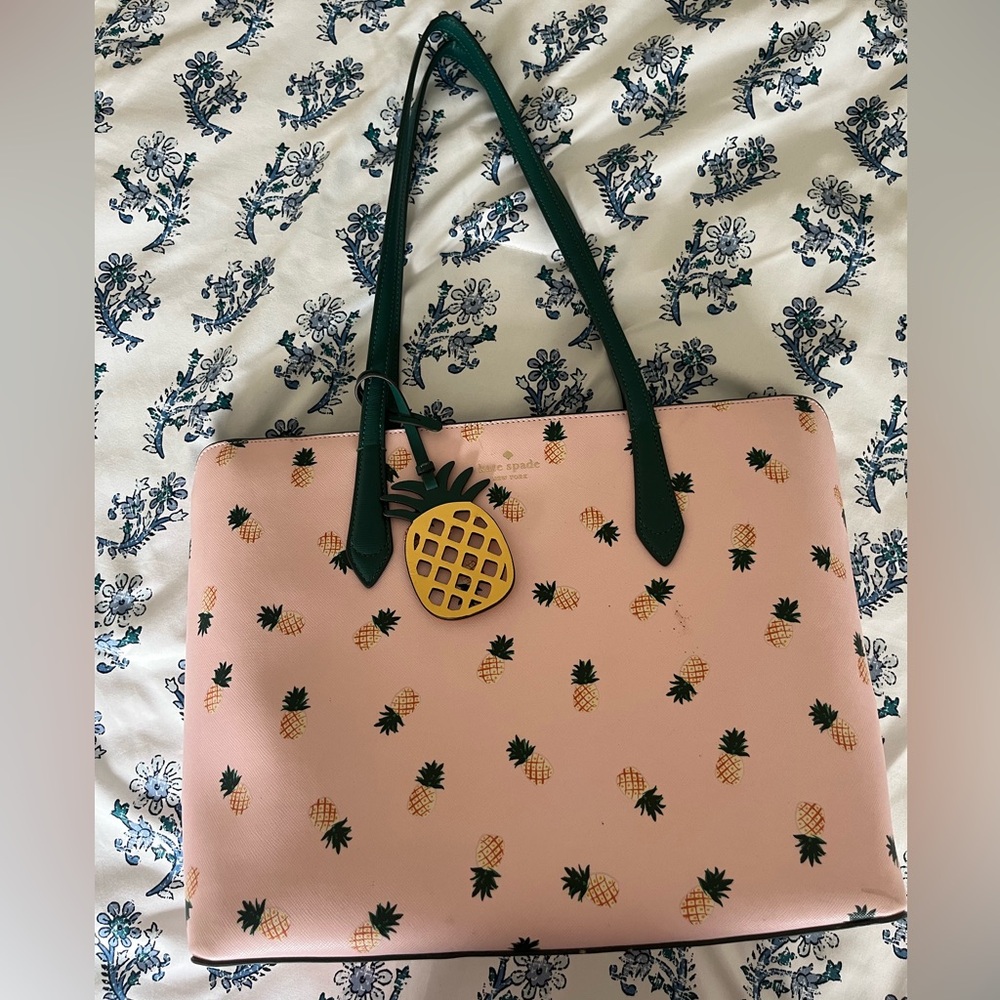 Kate Spade Pink Pineapple Tote Bag